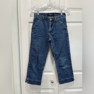 Dark wash l.e.i. Capri jeans